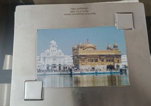 Brand New Steel Photo Frame With Stand And Box