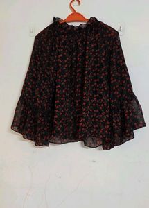 Chic Floral Print Blouse