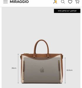 Chic Two-Tone Tote Handbag