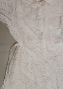 White Broderie Anglaise Shirt