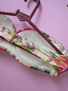 Floral Strapless Bikini Top