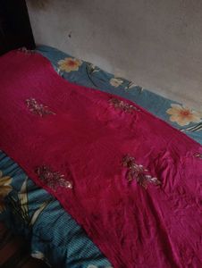 Vibrant Pink Embroidered Dupatta