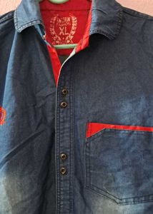 Men's Blue Denim Shirt