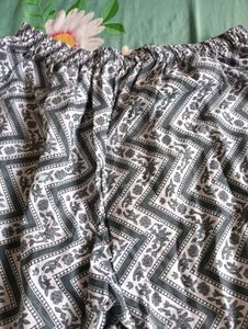 Stylish Grey Kurta with White Print