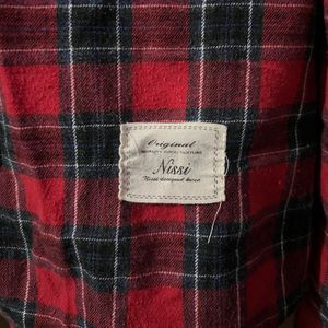 Red &amp; Black Plaid Flannel Shirt