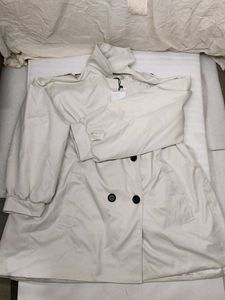 Classic Beige Double-Breasted Trench Coat