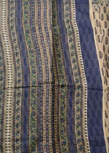 Tan Navy Blue Combo Printed DesignSaree #flashsale