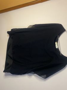 Elegant Black Chiffon Blouse