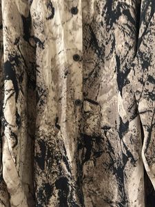 Abstract Print Button-Up Shirt