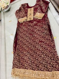 Elegant new Maroon sharara Set