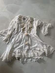 Boho Embellished White top