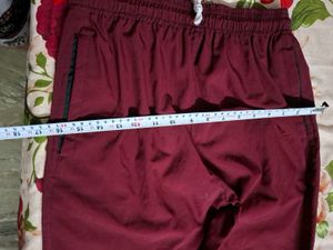 Men's Burgundy Joggers