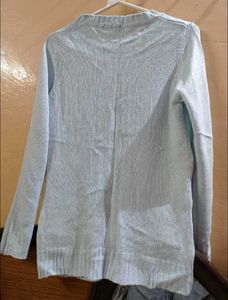 Light Blue Cable Knitted Top
