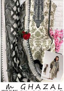 Ghazal 26  3 pc cottons suit.