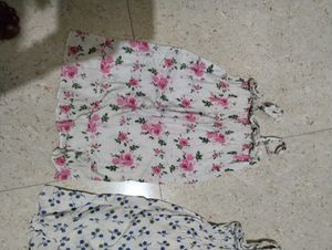 Floral Print Palazzos - Set of 2