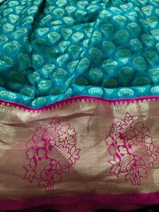 Designer maggam  Blouse with pure pattu langa