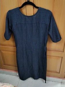 Embellished Dark Blue Kurta