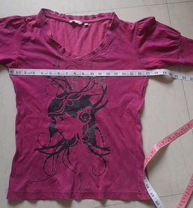 Stylish Purple Graphic T-Shirt