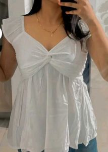 White Aesthetic Star Top