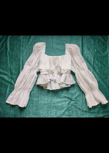 Combo pack White Ruffled Tops