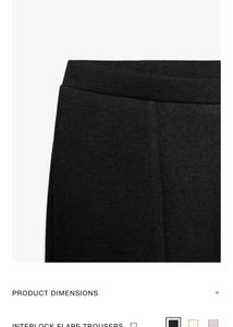 INTERLOCK FLARE TROUSER
