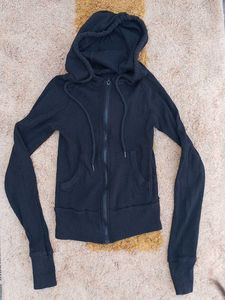 Classic Black Zip-Up Hoodie