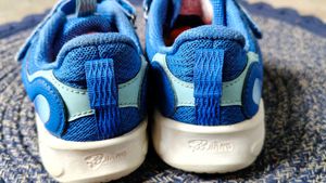 Blue Mesh Sneakers with Velcro