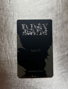 Suga DDay official photocard