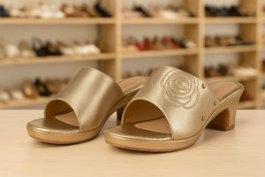 Gold Flats &amp; Sandals