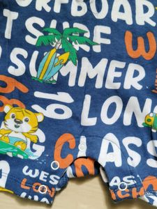 Baby Boy Summer Surfboard Romper