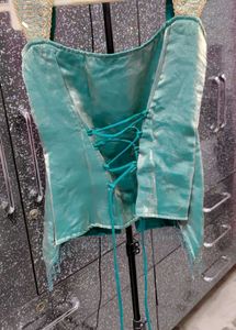 Stunning Teal Lehenga Choli (top n sharara)