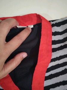 Striped Sleeveless Casual kurta