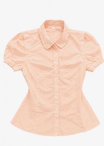 Cute Puff Sleeve Button-Up Blouse