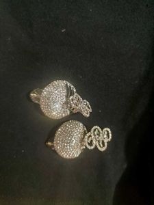 ✨💖Stunning AD Crystal Jhumka Earrings