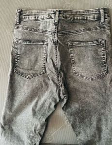 Grey Skinny High Waist Fit Denim Jeans
