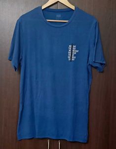 Men's Blue Graphic T-Shirt