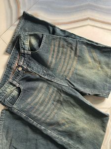 Tinted Washed Denim Pant