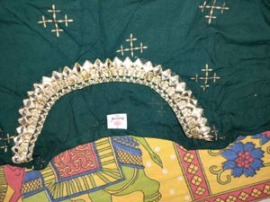 Embroidered Green Dupatta
