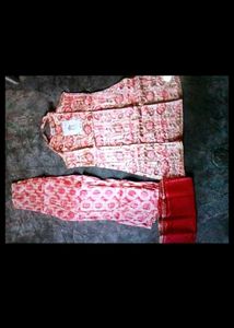 Girls Floral Kurta Set with Dupatta