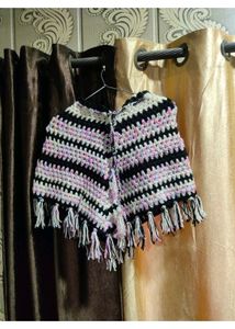 Kids Winter Handnade Poncho 8 Years