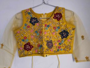 Choli Suit Hand Work &amp; Diomand With Embrodary