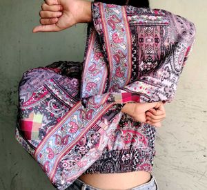 Bohemian Print Crop Top