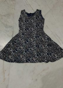 Printed Sleeveless Mini Dress