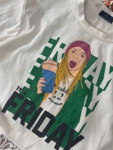 f&f Friday Graphic Print Crop Top
