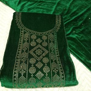 Unstitched Velvet Suit