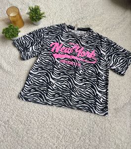 Zebra Print New York Graphic Tee
