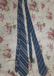 Striped Men's blue Ties - Set of 2