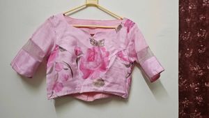 Pretty organza Pink Floral Ethnic Skirt