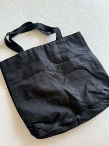 Black Canvas Tote Bag