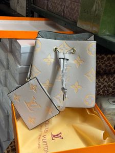 Designer Bucket Bag with Pouch Set